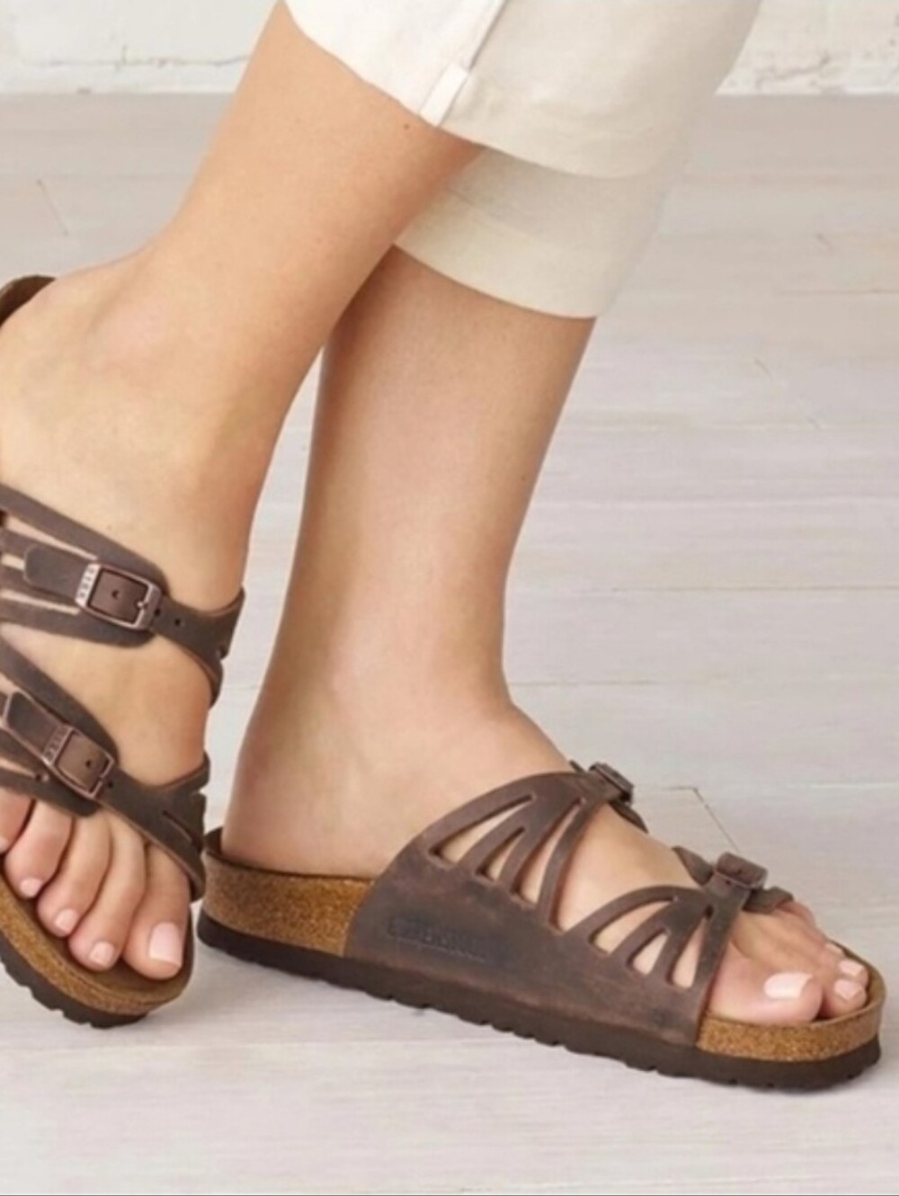 Birkenstock Granada Soft Footbed Women's Tobacco Oiled Leather Size 40
